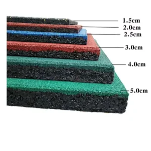 Super Thick 5cm Rubber Floor Playground Flooring Tile Rubber Brick for Kindergarten Daycare US Standard
