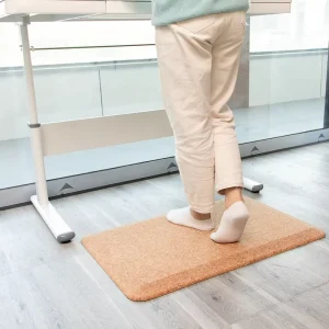 Supplier Anti-slip Waterproof Wood Grain Anti-fatigue Standing Mat Modern PVC and PU Office and Home Use
