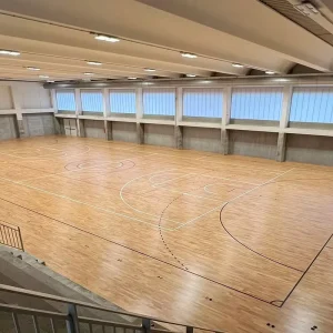 Surface Waterproof Portable Wooden Sports Floors Fiba Sport Tiles Service Life 10 Years for Match