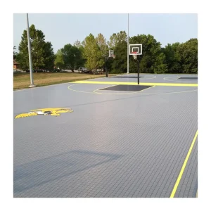 Suspended 100% PP Plastic Sports Field Mat, Indoor and Outdoor, Portable, Volleyball and Basketball Court Tiles