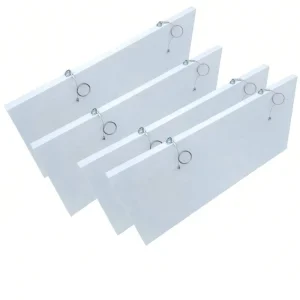 Suspended Acoustic Panels Baffles Glass Wool Sound Beam Ceiling Rectangular Ceilings Any Color Fire Class A2