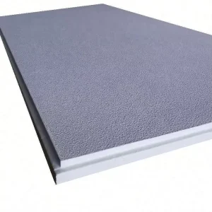 Suspended Ceiling Panel Square Edge 15mm Fiberglass Acoustic Resistance Insulation Black Color Glass Wool Tile Board