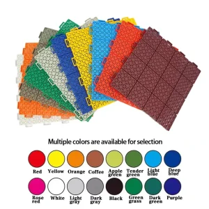 Suspended Waterproof Interlocking PP Flooring for Schools, Sports Fields, and Tennis Courts