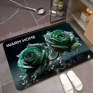 Sustainable Diatom Mud Indoor Mat, Fast Drying & Highly Absorbent, Non-Slip Safety Floor Rug