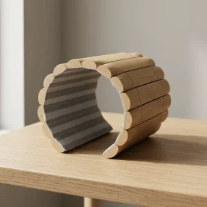 Sustainable Wood Slat Acoustic Panel PET Felt Soundproofing Decorative Wood Wall Panel for Eco House Interior Wall Designs