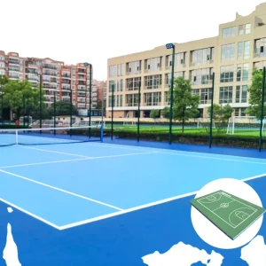 Synthetic Badminton Court Floor basketball Court Flooring Cost rubber Flooring