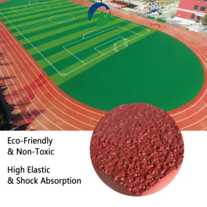 Synthetic Non-Toxic Rubber Running Track for Athletic Stadiums and Sports Grounds