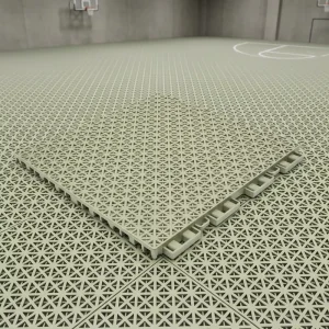 Synthetic PP Suspended Interlocking Pickleball Court Flooring 25x25x1.3cm