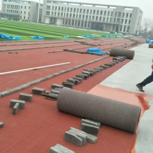 Synthetic Prefabricated Rubber Running Track for Sports Stadiums Athletic Flooring