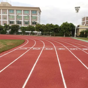 Synthetic Sports Flooring UV-resistant Anti-Slip Athletic Rubber Running Track Prefabricated PU Mat 13mm