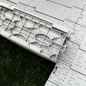 T-02 Gray Outdoor Portable Temporary PP Flooring Tile Grass Protection Temporary Tent Flooring Stadium Performance Event Floor