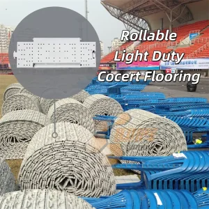 T-02 Outdoor Interlocking Gray Plastic Deck Flooring Tiles for Grass Protection, Banquet, Wedding, Tent and Events