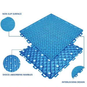 TD270 Double-Layer Cushioned Interlocking PP Suspended Floor Tiles for Sports Courts
