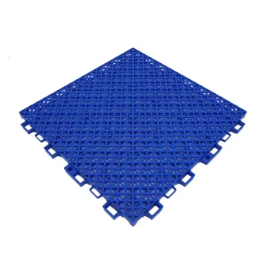 TD270 Suspended Eco Friendly Fireproof High Density PP Interlocking Carpet Tiles 30.48×30.48cm Anti Slip Surface Outdoor