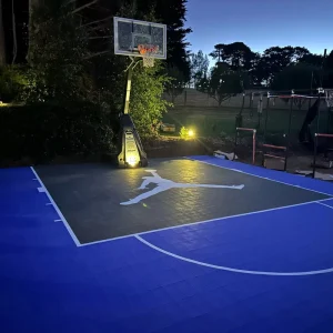 TPE 16mm Basketball Full Court Flooring Tiles Indoor Outdoor Interlocking Sports Floor Mat
