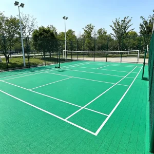 TPE Elastomer All-weather Sports Flooring Customizable Interlocking Sports Flooring for Community