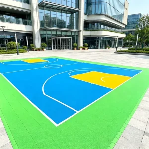 TPE Elastomer Kindergarten Playground Flooring Customizable Interlocking Sports Flooring for Kindergartens