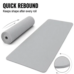 TPE Exercise and Pilates Mat for Low-Impact Core Training, Yoga, Stretching, Therapy, and Floor Fitness