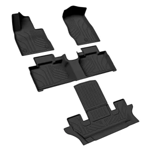 TPE Floor Mats for CR-V Custom Fit Waterproof Odorless Durable & Non-Slip 3.6mm Thick Full Set 1-Year Warranty