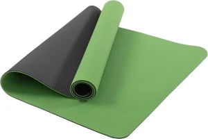 TPE Foam-Backed Solid Pattern Exercise Mat for Pilates and Yoga, 6mm Thick, Double-Sided Non-Slip, Eco-Friendly