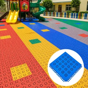 TPE Interlocking Sports Floor Tiles for Kindergarten Playgrounds, Gyms, and Children’s Activity Areas