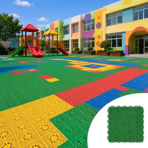 TPE Interlocking Sports Flooring Tiles for Kindergartens, Playgrounds, and Indoor Sports Facilities