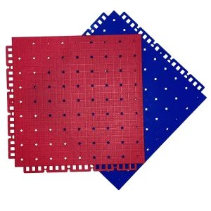 TPE Material Outdoor Basketball Court Flooring Soft Connection Rubber Mat Line Marking Plastic Tile Carpet