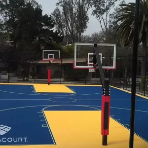TPE Movable Professional Basketball Court Flooring FIBA Interlocking Outdoor Tiles for Badminton Futsal Football Durable Plastic