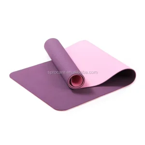 TPE Non-Slip 6mm Yoga Mat for Fitness, Exercise, Pilates, and Home Gym Workouts