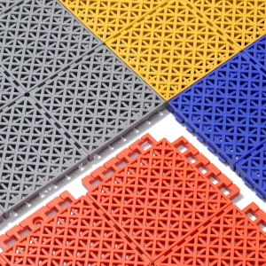 TPE Outdoor Floor Sport Courts Interlocking Floor Sport Tiles