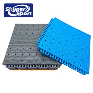TPE Sports Flooring High-Resilience Interlocking Court Tiles for Basketball and Tennis