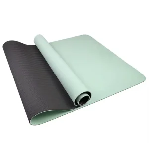 TPE Yoga Mat Anti-Slip 6mm Thick 183cm Folding for Yoga and Pilates with Carrying Bag