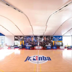 Tempo Vectorized Sports Flooring Permanent for Indoor Gyms and Outdoor Courts for Basketball and Badminton