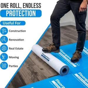 Temporary Construction Floor Protection Film, Lightweight Floor Protection Sheet