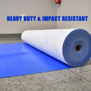 Temporary Floor Protection Film for Construction and Renovation, Hardwood Floors, Tile, and Paint Protection
