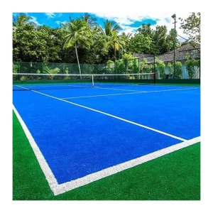 Tennis Court Synthetic Grass Carpet Good Drainage