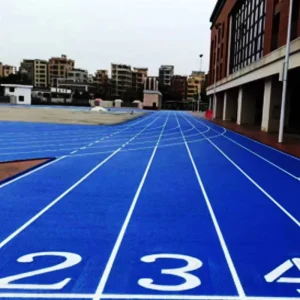 Textured Plastic Running Track
