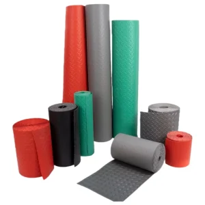 Textured Rubber Floor Mat Roll Diamond Plate Anti-Slip for Industrial and Commercial Use
