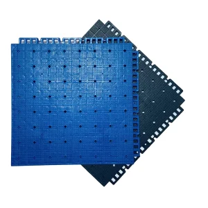 Thermoplastic Modular Floor Tiles in Customized Colors for Outdoor Basketball Courts