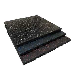 Thick High-Resilience Rubber Gym Floor Mat for Weightlifting