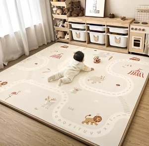 Thick IXPE Machine Made Baby Crawling Mat Non Toxic Anti Slip Cushioned Floor Mat for Home