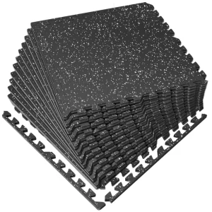 Thick Indoor Gym Flooring Rolls EPDM Anti Slip Rubber Tiles Noise Insulating Rubber Floor Mats