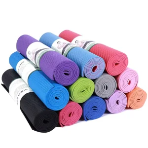 Thick OEM ODM Full Color PVC TPE Natural Rubber Fitness Anti slip Machine Washable Yoga Mats