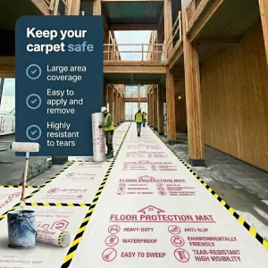 Thick OPP Woven EVA Floor Protection Film, Waterproof, Heavy-Load Floor Protection Mats