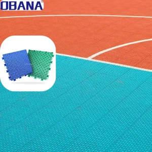 Thick Plastic PP Sport Court Tiles Interlocking Drainage Matting Outdoor Basketball Court Flooring Eco Friendly Durable Shock