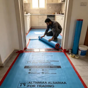 Thickened Composite Floor Protective Mat Tear Resistant Eco Friendly Temporary Floor Cover for Home Renovation