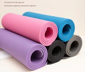 Thickened NBR Wide Non-Slip Yoga Exercise Mat for Dance and Fitness