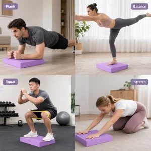 Thickened TPE Balance Pad, Soft Non-Slip Waterproof Floor Mat for Abdominal Wheel Training, Yoga and Fitness