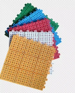 Through-Type Interlocking Sports Flooring Tiles for Outdoor Basketball and Volleyball Courts