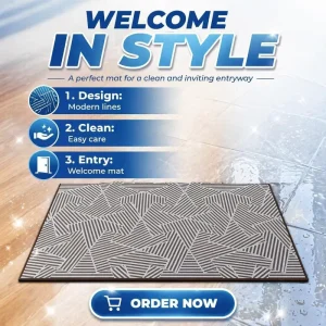Tightly Sewn Polyester Non-Slip Floor Mat for Doorways and Entrances